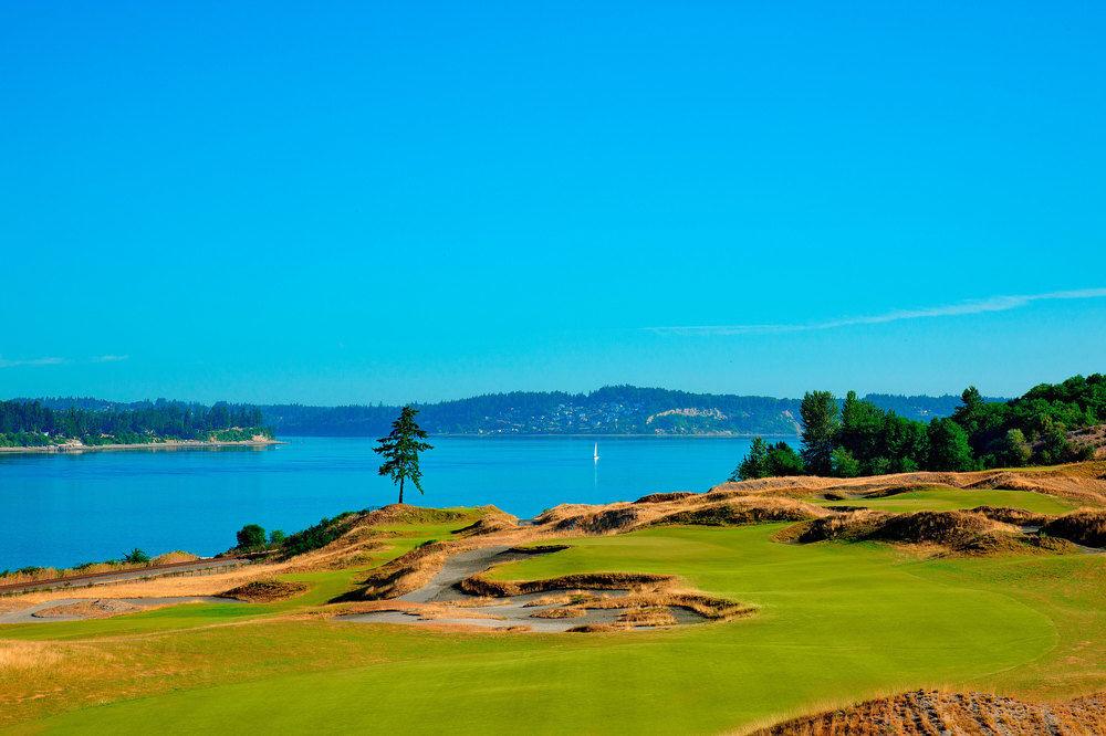 Hotel Murano Такома Екстериор снимка The 17th hole at Chambers Bay
